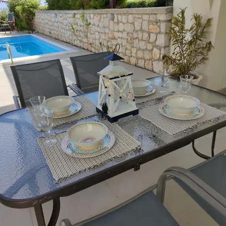 Villa With Private Pool Just 3 Minutes From The Beach Haraki